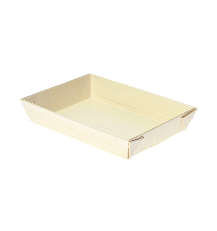 Bandeja de Madera 8,5x6x1,5cm (20 Uds)