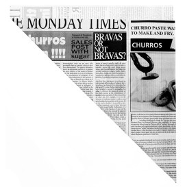 Cono de Papel Antigrasa Times 295mm 250g (250 Uds) Cono de Papel Antigrasa Times 295mm 250g (250 Uds)