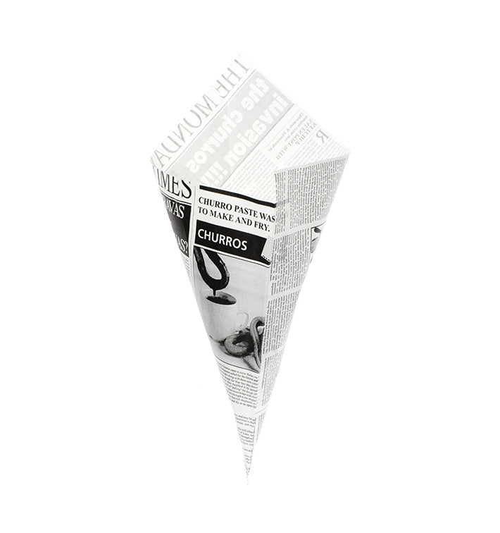 Cono de Papel Antigrasa Times 420mm 600g (250 Uds) Cono de Papel Antigrasa Times 420mm 600g (250 Uds)