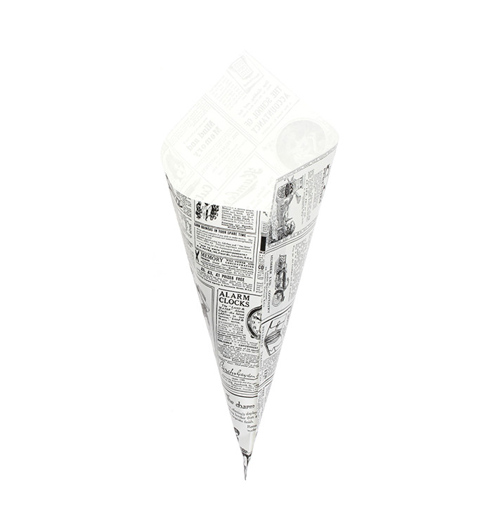 Cono de Papel Antigrasa Times 340mm 400g (250 Uds) Cono de Papel Antigrasa Times 340mm 400g (250 Uds)