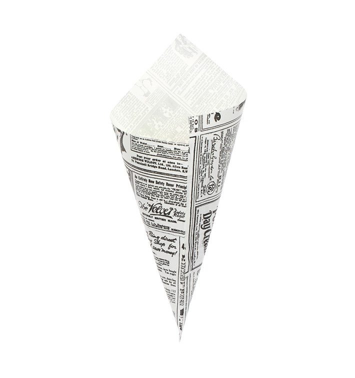 Cono de Papel Antigrasa Times 295mm 250g (250 Uds) Cono de Papel Antigrasa Times 295mm 250g (250 Uds)
