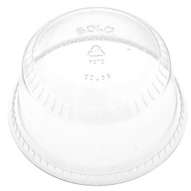 Tapa Cúpula Cerrada PET Cristal Ø9,8cm (50 Uds)