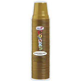 Vaso de Plástico PS Oro 80ml Ø5,7cm (50 Uds)