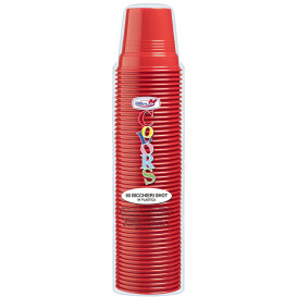 Vaso de Plástico PS Rojo 80ml Ø5,7cm (50 Uds)