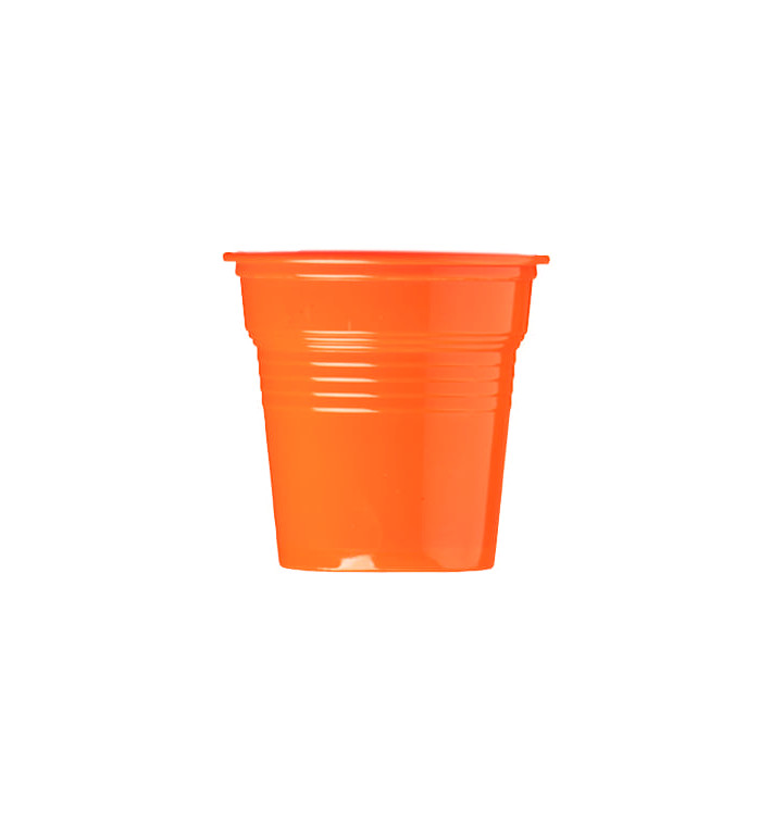 Vaso de Plástico PS Naranja 80ml Ø5,7cm (50 Uds)