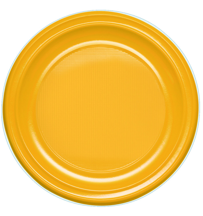 Plato de Plastico PS Llano Mango 170 mm (50 Uds)