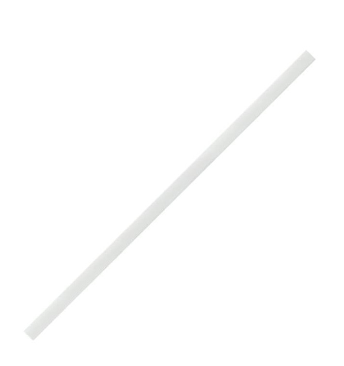 Pajita Recta de Papel Blanco Ø6mm 19,7cm (500 Uds) Pajita Recta de Papel Blanco Ø6mm 19,7cm (500 Uds)
