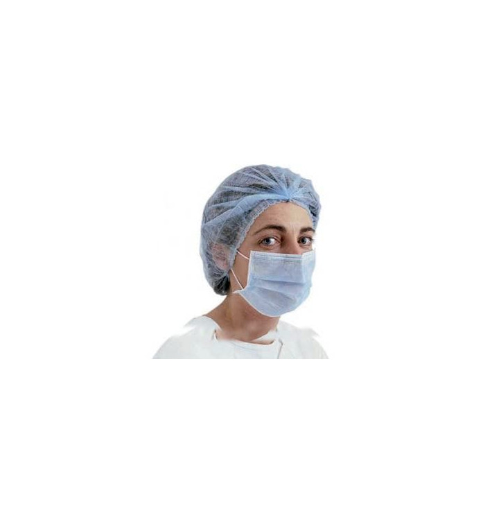 Mascarilla Rectangular con gomas TST Azul 2C (50 Uds) Mascarilla Rectangular con gomas TST Azul 2C (50 Uds)