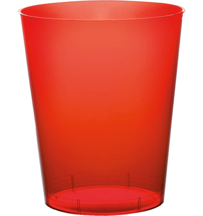 Vaso de Plastico Moon Rojo Transp. PS 350ml (20 Uds) Vaso de Plastico Moon Rojo Transp. PS 350ml (20 Uds)