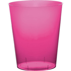 Vaso de Plastico Moon Fucsia Transp. PS 350ml (20 Uds)
