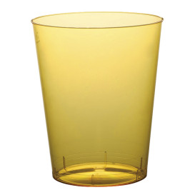 Vaso de Plastico Moon Amarillo Transp. PS 350ml (20 Uds)