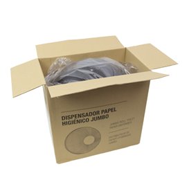 Dispensador Papel Higiénico 300m Policarbonato Negro (1 Ud)