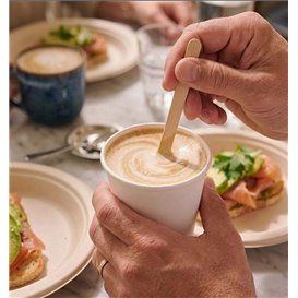 Paletina Automática en Madera de Café 93mm (50 Uds)