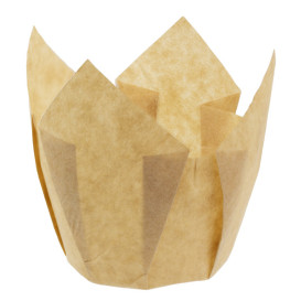 Cápsula Muffin Tulipa Antigrasa 72 mm Nature (180 Uds)