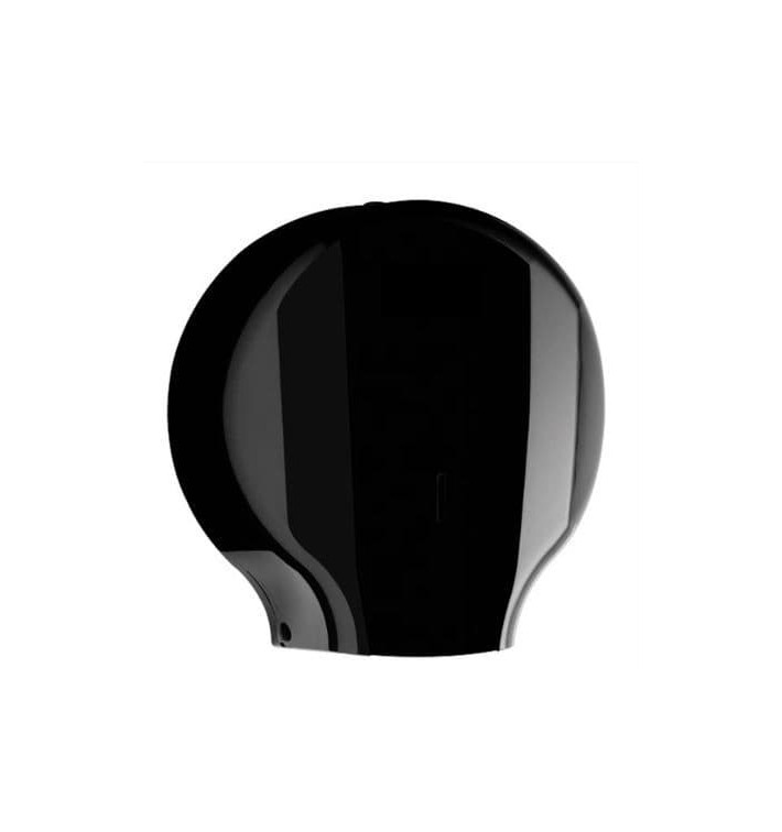 Dispensador Papel Higiénico 300m ABS Negro (1 Ud) Dispensador Papel Higiénico 300m ABS Negro (1 Ud)