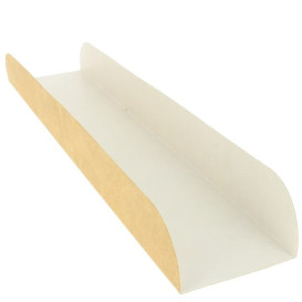 Bandeja Para Bocadillo Kraft 30x6,1x3,2cm (100 Uds)