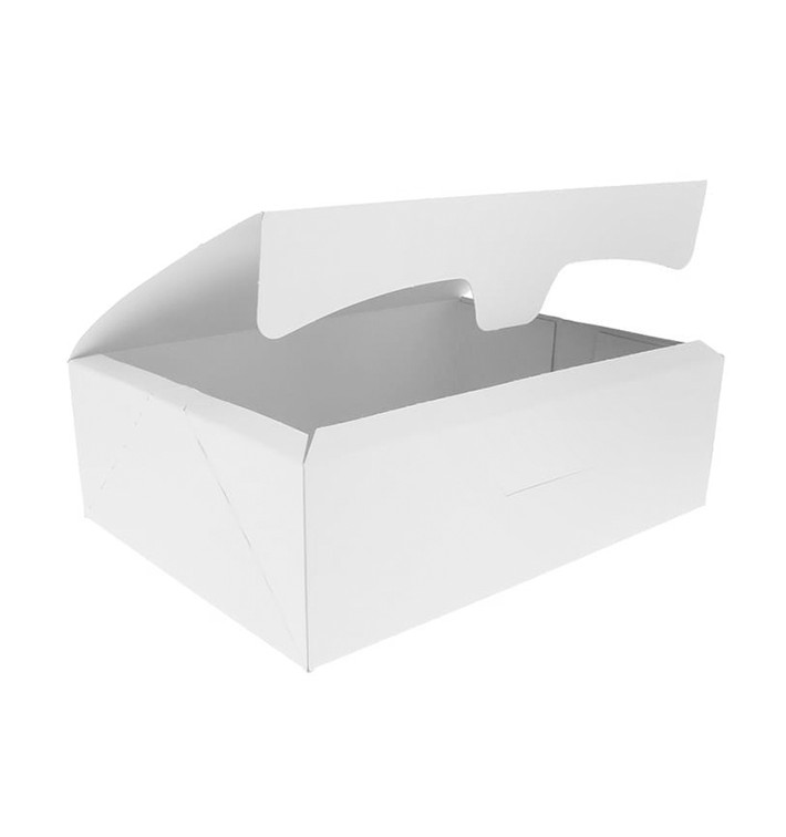Caja Pasteleria Carton 25,8x18,9x8cm 2Kg Blanca (25 Uds) Caja Pasteleria Carton 25,8x18,9x8cm 2Kg Blanca (25 Uds)