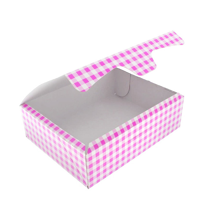Caja Pasteleria Carton 20,4x15,8x6cm 1kg Rosa (20 Uds) Caja Pasteleria Carton 20,4x15,8x6cm 1kg Rosa (20 Uds)