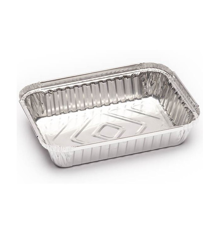 Bandeja Aluminio 580ml 185X135x30mm (125 Uds) Bandeja Aluminio 580ml 185X135x30mm (125 Uds)