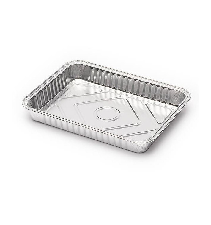 Bandeja de Aluminio 226x175mm 835ml (100 Uds) Bandeja de Aluminio 226x175mm 835ml (100 Uds)