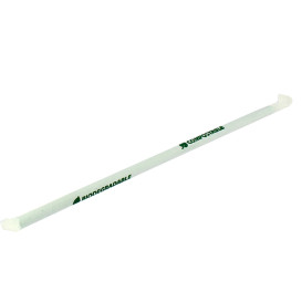 Pajita Flexible Enfundada PLA Verde Ø6mm 24cm (400 Uds) Pajita Flexible Enfundada PLA Verde Ø6mm 24cm (400 Uds)