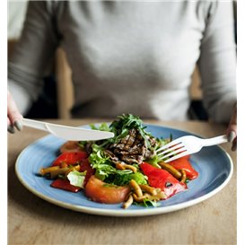 Cuchillo Biodegradable CPLA Blanco 165mm (50 Uds)