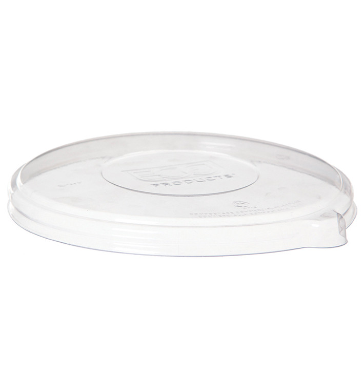 Tapa Compostable PLA Transparente Bol 355 y 470ml (50 Uds) Tapa Compostable PLA Transparente Bol 355 y 470ml (50 Uds)