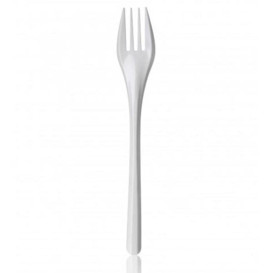 Tenedor de Plastico PS Blanco 165mm 