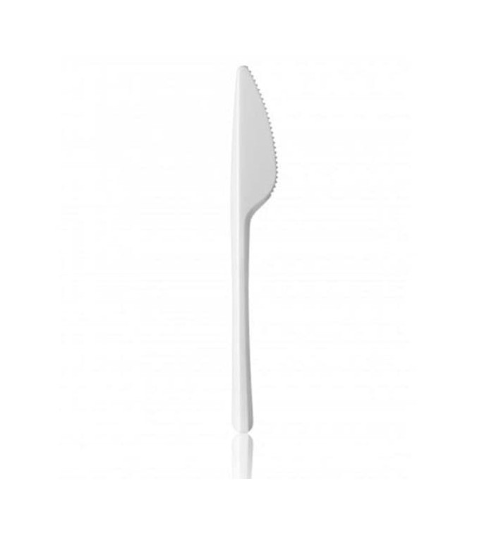 Cuchillo de Plastico PS Blanco 165 mm Cuchillo de Plastico PS Blanco 165 mm
