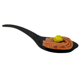 Cuchara Degustacion Plastico Negro 12 cm (100 Uds)