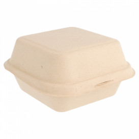 Envase Hamburguesa Caña de Azúcar 152x152x84mm (50 Uds)