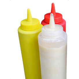Peras para Salsas Plástico Amarillo 240ml (6 Uds)