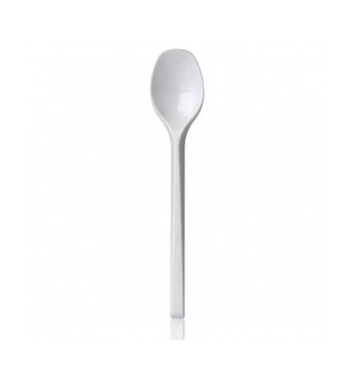 Cucharilla de Plastico PS Blanca 135mm 