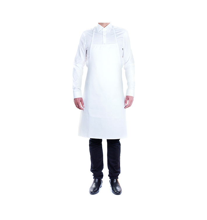 Delantal Peto Blanco 75x90cm (1 Unidad) Delantal Peto Blanco 75x90cm (1 Unidad)