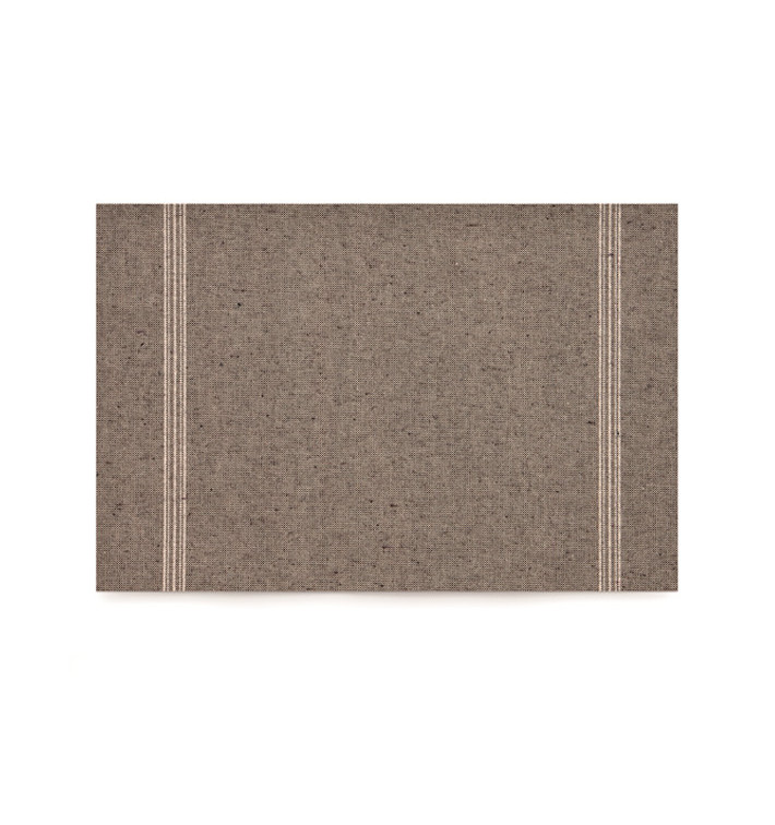 Mantel Individual "Day Drap" Marrón Tierra 32x45cm (12 Uds)