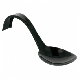 Cuchara Degustacion Asa Curva Negra 130 mm (50 uds)