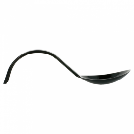 Cuchara Degustacion Asa Curva Negra 130 mm (50 uds)