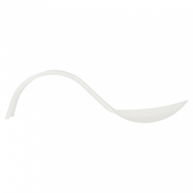 Cuchara Degustacion Asa Curva Blanca 130 mm (50 uds)