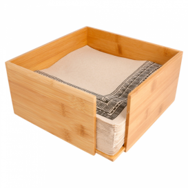 Porta Sevilletas de Bambú 21x21x10cm (1 Ud)