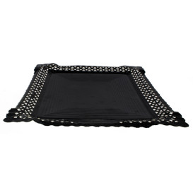 Bandeja de Carton Blonda Negra 31x39 cm (50 Uds)
