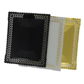 Bandeja de Carton Blonda Negra 18x25 cm (50 Uds)
