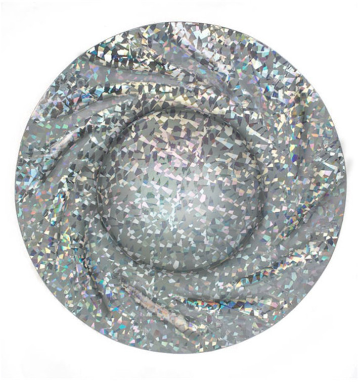 Plato de Carton Redondo Plata Gaudi Acuario 350 mm (25 Uds) Plato de Carton Redondo Plata Gaudi Acuario 350 mm (25 Uds)
