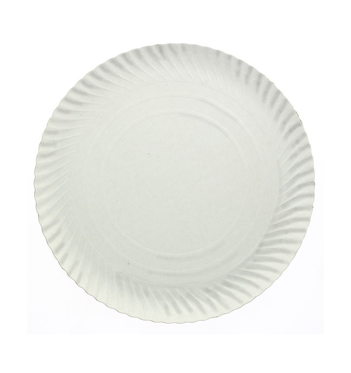 Plato de Carton Redondo Blanco 100 mm (100 Uds) Plato de Carton Redondo Blanco 100 mm (100 Uds)