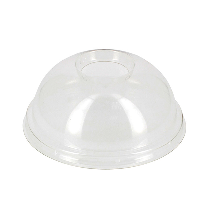 Tapa Cupula Agujero Vaso PET y PLA 265, 364, 425 y 550ml Ø9,5cm (2000 Uds)