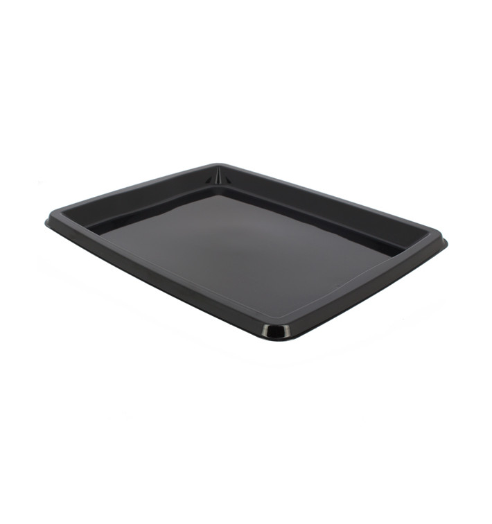 Bandeja Plastico Rectangular Negro 316x265x20mm (25 Uds) Bandeja Plastico Rectangular Negro 316x265x20mm (25 Uds)
