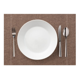Mantel Individual "Day Drap" Marrón Oscuro 32x45cm (12 Uds)