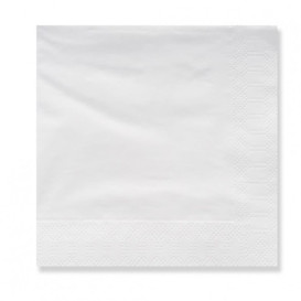 Servilleta Papel Cenefa 20x20 3 Capas Blanca (100 Uds)