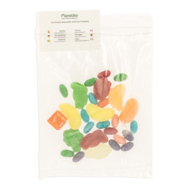 Bolsas de Polietileno Autocierre y Bolsillo 16x22+20cm G200 (100 Uds)