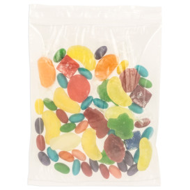Bolsas de Polietileno Autocierre y Bolsillo 16x22+20cm G200 (100 Uds)