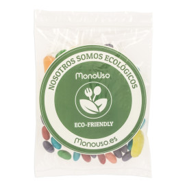 Bolsas de Polietileno Autocierre y Bolsillo 18x22,5+20cm G200 (100 Uds)